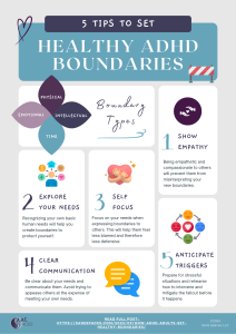5 Tips to Set Healthy ADHD Boundaries Infographic