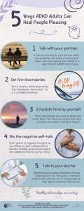 5 Ways ADHD Adults Can Heal People Pleasing Infographic