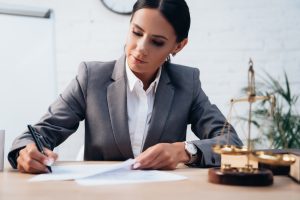 business woman, desk, high performer, adhd adult, attorney